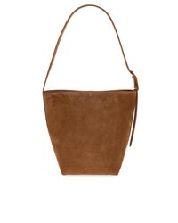 Anine Bing Brown "Elly" Bucket Shoulder Bag