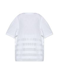 Alaïa White Short Loose-Fit Dress