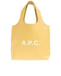 A.P.C. Yellow "Ninon" Shopper Bag