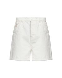 AMI White Denim Shorts for men