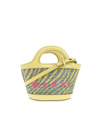 Marni Yellow Handbag 'Tropicalia Micro'