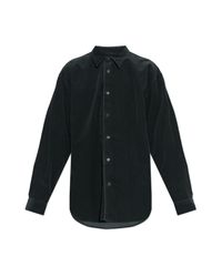 Dries Van Noten Black Corduroy Shirt 'Crolel' for men