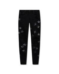 Amiri Black 'bandana Star' Skinny Jeans for men