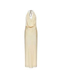 ROTATE BIRGER CHRISTENSEN White Satin Slip Dress