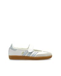 Adidas Originals White Ballet Flats 'Samba Jane'