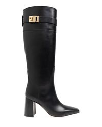 Ferragamo Black Heeled Boots Rol