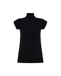 Issey Miyake Black Top With A Turtleneck