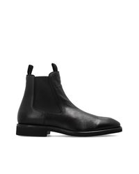 Tom Ford Black Leather Ankle Boots for men