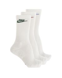 Nike White Three-Pack Of Socks With Logo