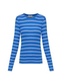 Ganni Blue Long Sleeve Top