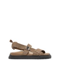 Fendi Brown Suede Sandals for men