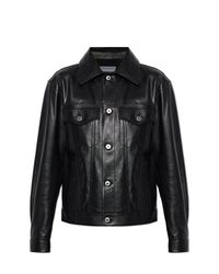Bottega Veneta Black Leather Jacket