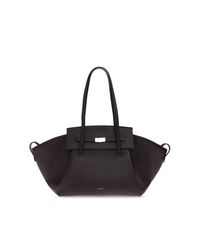 DeMellier London Black Leather Bag 'Brooklyn Small'