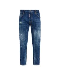 DSquared² Blue 'Biker' Jeans for men