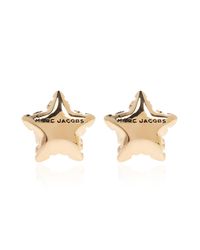 Marc Jacobs White Brass Earrings