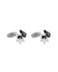 Paul Smith Metallic Dog Motif Cufflinks for men