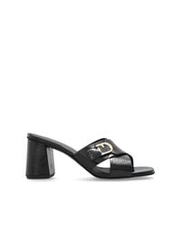 Furla White Chic Heeled Mules