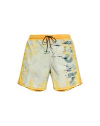 DIESEL Yellow Swim Shorts 'Soccer-41-Utlt' for men