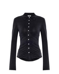 AVAVAV Black Draped Shirt