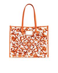 Dolce & Gabbana Red Bag With "Majolica" Print