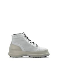 Moon Boot White Snow Boots Mb Luna Trek Mid Nylon for men