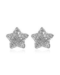 Marc Jacobs Metallic Earrings With Shimmering Crystals