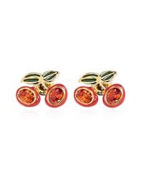 COACH Red Cherry Motif Earrings