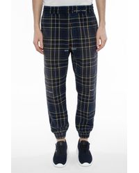 off white checkered pants