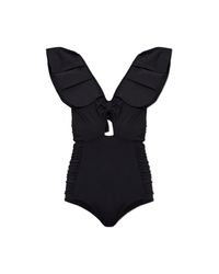 Maiya Paris Black One-Piece Swimsuit "Montaigne"