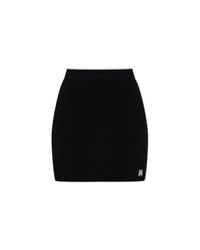 Amiri Black Ribbed Skirt