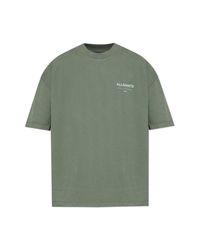 AllSaints Green T-Shirt "Underground" for men