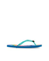 Kurt Geiger Blue Kensington Rubber Flip-Flops