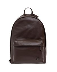 COACH Brown Leather Backpack for men