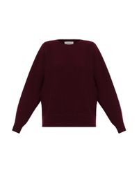 Lisa Yang Red Cashmere Sweater 'Haily'