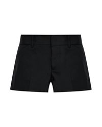 DSquared² Black Wool Shorts
