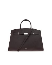 DeMellier London Black Leather Bag 'Hudson Small'