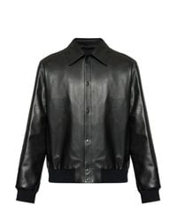 Fendi Black Leather Jacket for men