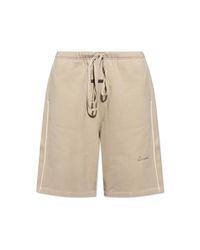 Fear Of God Natural Sweat Shorts With Side Stripes for men
