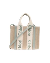 Chloé Blue Bag "Woody Small"