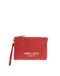 Jimmy Choo Red Handbag With Logo