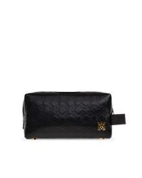 Amiri Black Leather Toiletry Bag for men