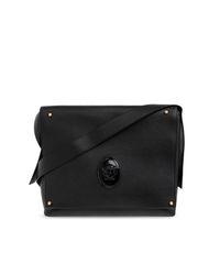 Versace Black Leather Bag for men