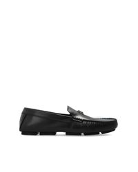 Dolce & Gabbana Black Leather Moccasins for men