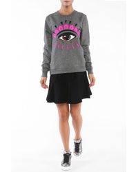 KENZO Gray Embroidered Sweatshirt