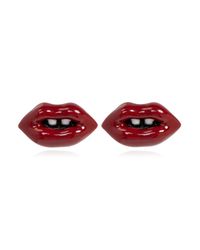 Marc Jacobs Red Brass Earrings