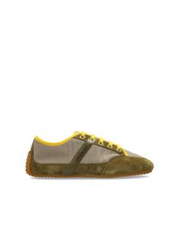 Givenchy Green Sports Shoes With Logo for men