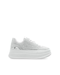 MICHAEL Michael Kors White Platform Sneakers Hayes