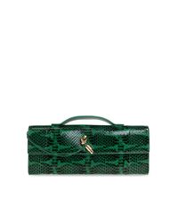 Bottega Veneta Green Clutch "Andiamo Small"