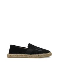 KENZO Black Espadrilles With Logo for men