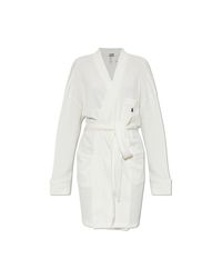 Polo Ralph Lauren White Cotton Robe With Logo